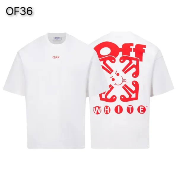 Off-White Mona Lisa Tape Print T-Shirt White and Black - 34