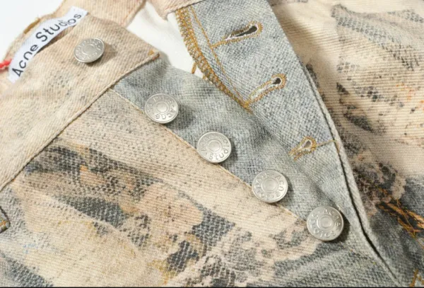 Denim Tears x Dior Jeans Multicolor Embellished Wide-Leg Jeans - 3
