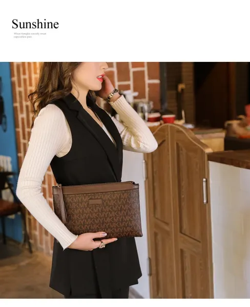 MMY Monogram Tote Bag Set Brown - 16