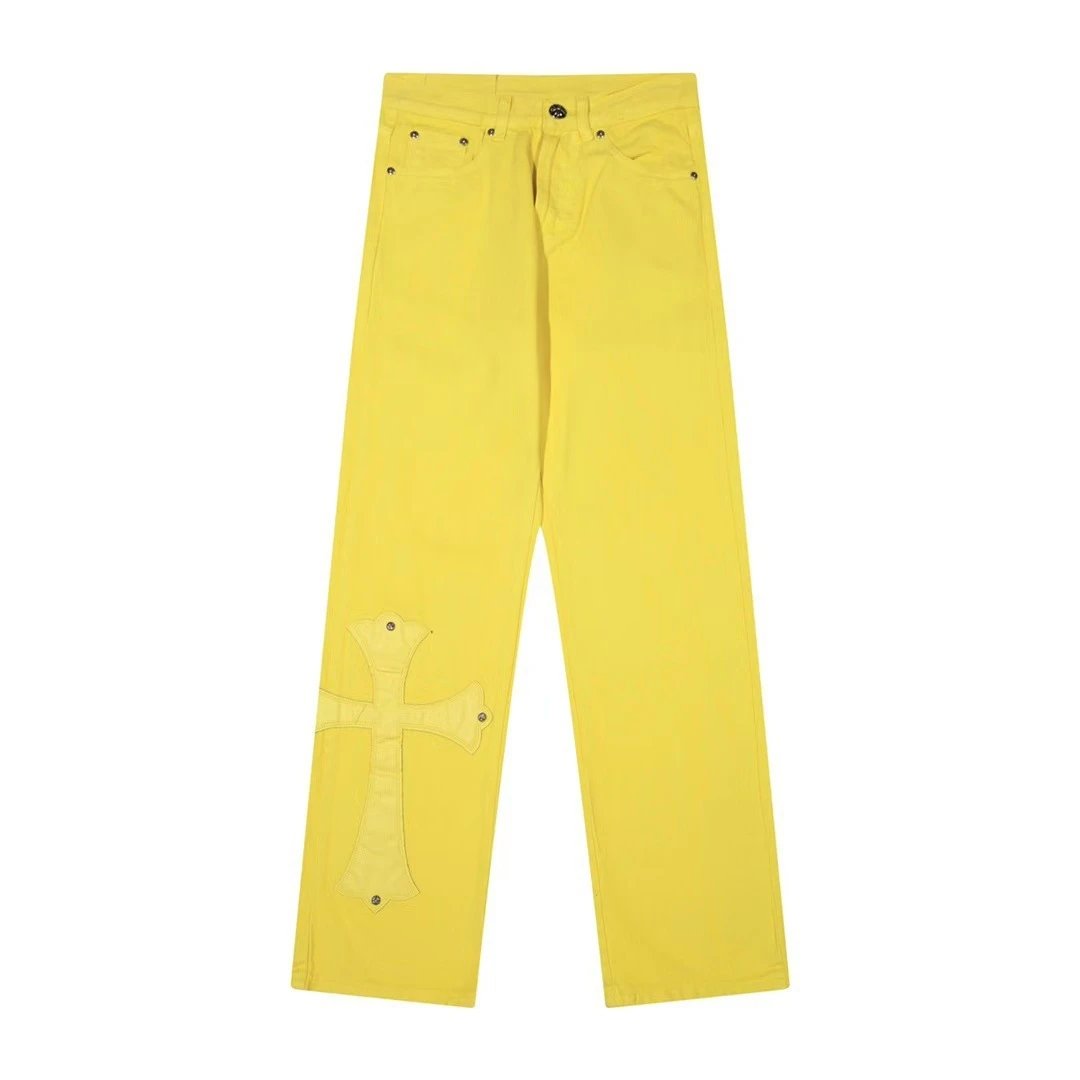 Chrome Hearts Cross-Embroidered Beige Cargo Pants - 38