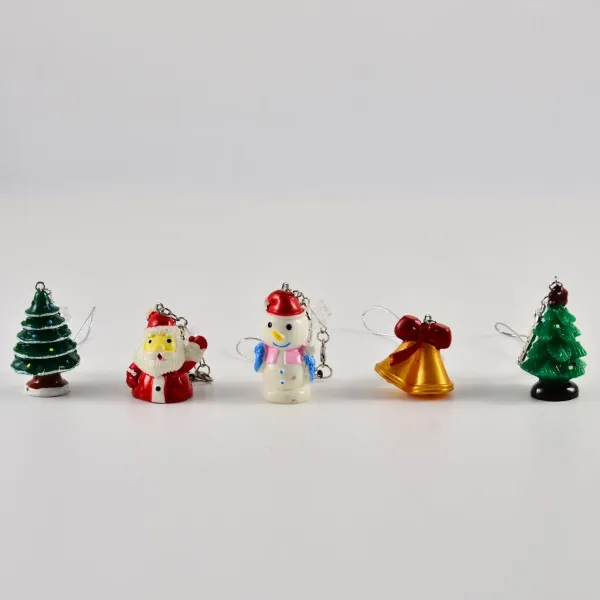 Design Bell Charm Keychain Gold Red Snowflake Phone Strap Phone Accessories - 11