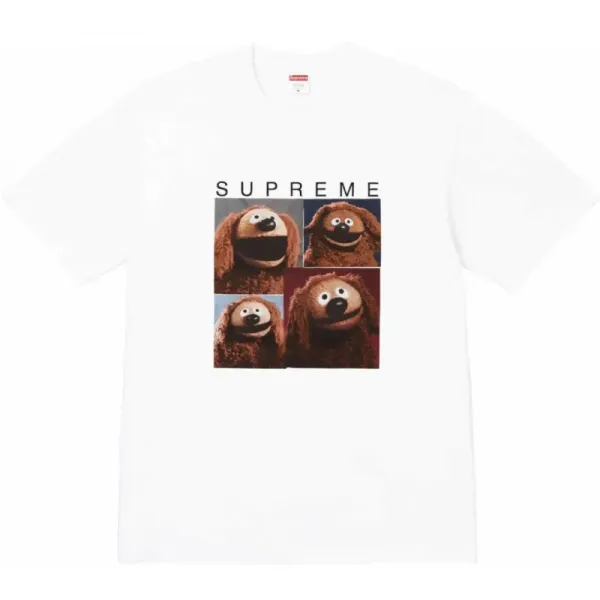 Supreme Rowlf the Dog Quad Print White T-Shirt - 1