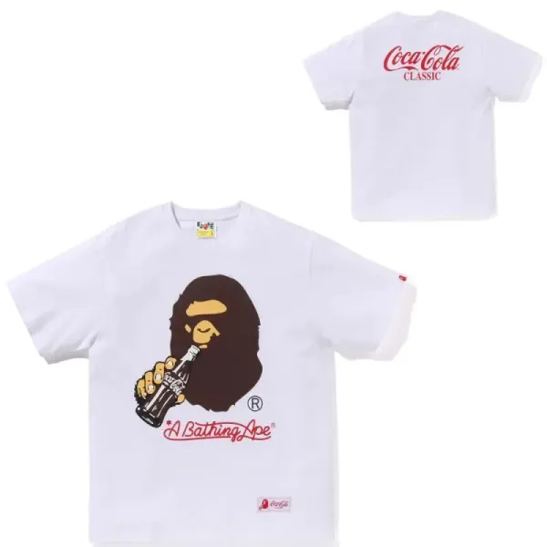 A Bathing Ape x Coca-Cola Classic T-Shirt White T-Shirt - 1