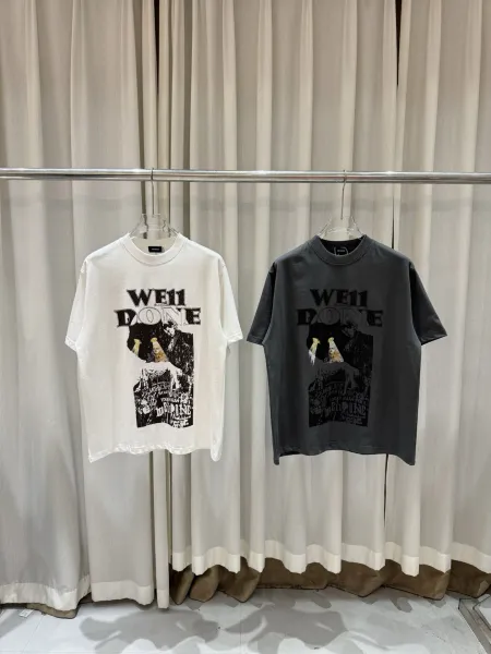 Design WE11DONE Class of 1586 Gray T-Shirt T-Shirts - 17
