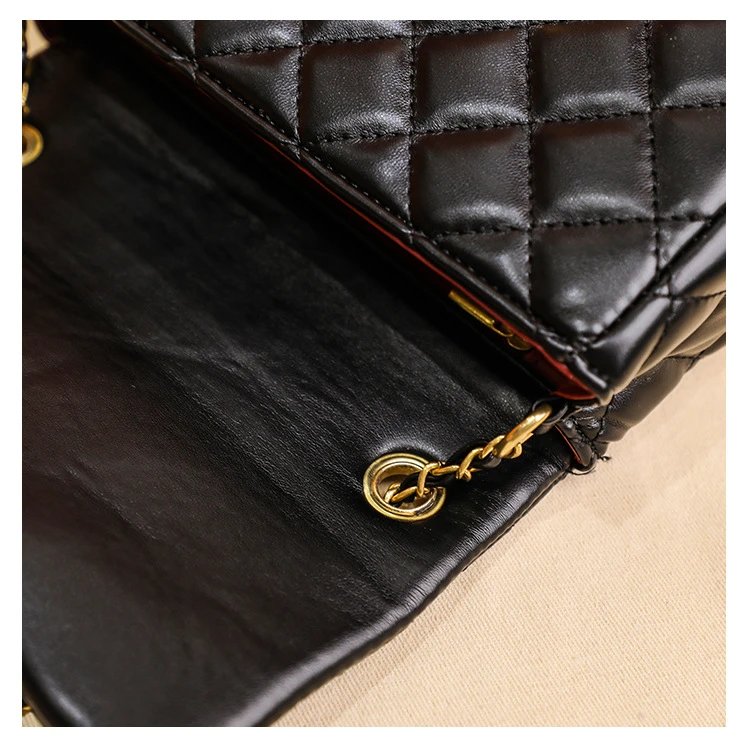 Chanel Mini Flap Bag Black Quilted Leather Chain Shoulder Bag - 23