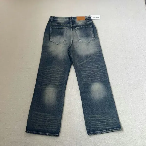 Design Distressed Graffiti-Print Wide-Leg Jeans - 6