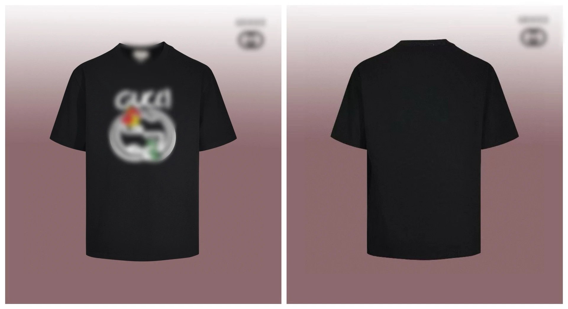 Gucci Rabbit Logo Print Black T-Shirt - 7