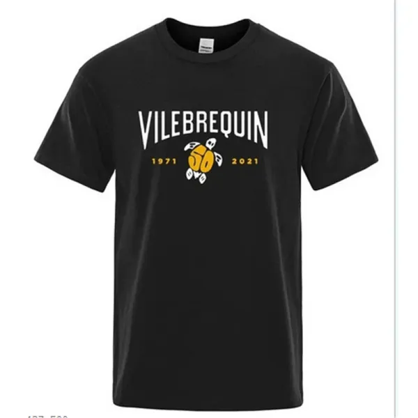 Design Vilebrequin 1971–2021 Turtle Logo Black T-Shirt T-Shirts - 1