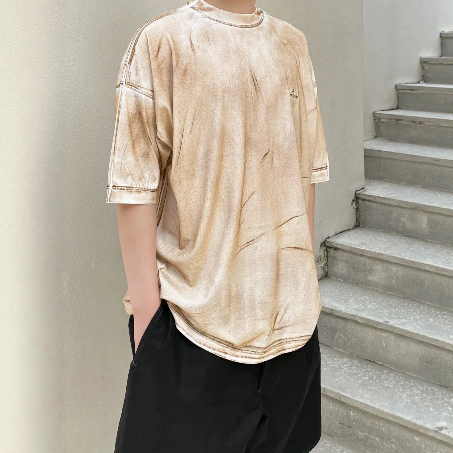 WETIDONE T-Shirts Short-Sleeve Crewneck image 3