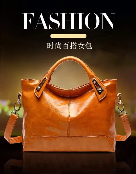 Design Patent Leather Hobo Bag Black Handbag - 2