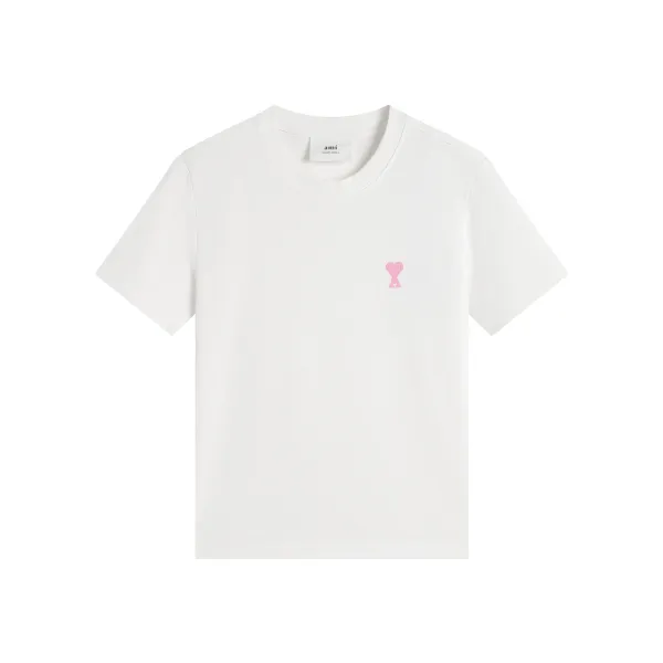 AMI Paris Classic Heart Logo Beige T-Shirt - 32