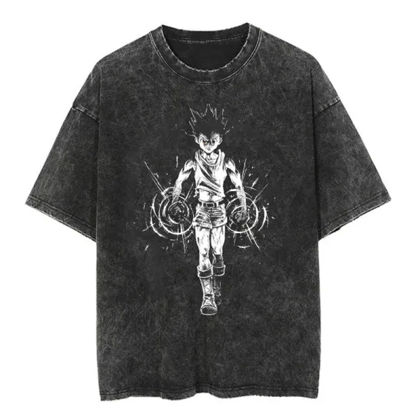 Design Gon Freecss Acid Wash T-Shirt - 1