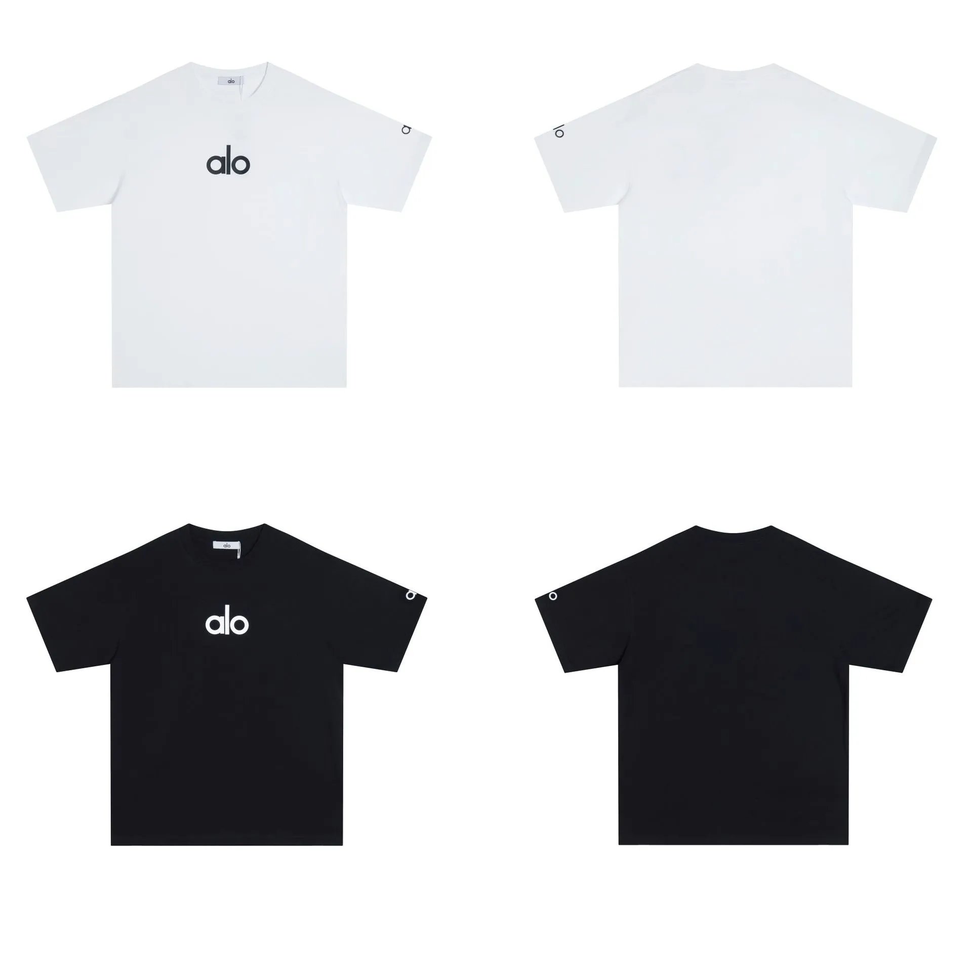 Alo Logo Graphic Black T-Shirt - 37