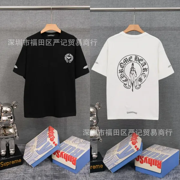 Chrome Hearts American Flag Graphic T-Shirt Black - 37