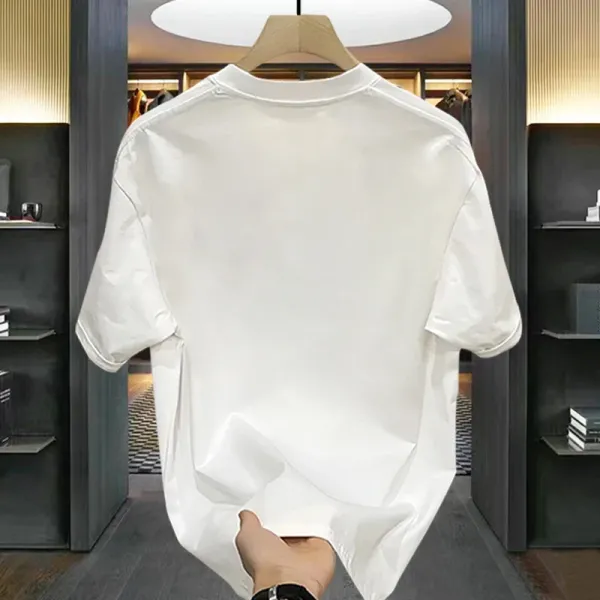 Design Graphic Print Oversized T-Shirt White - 7