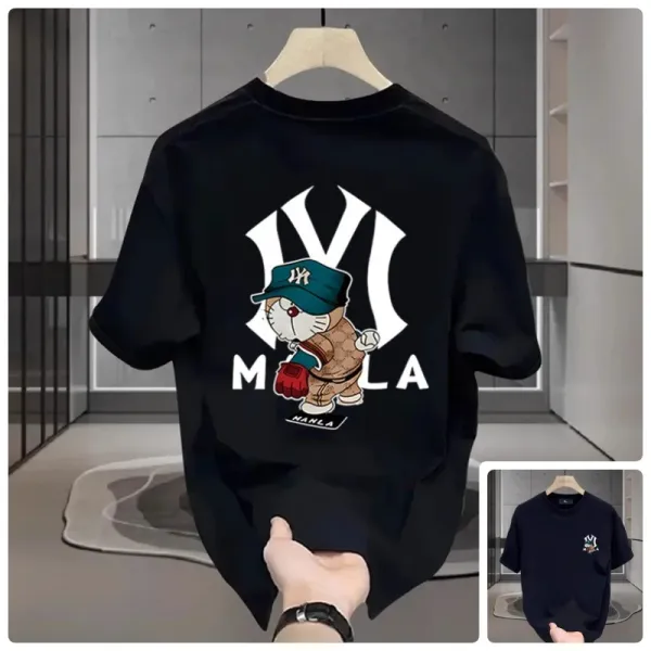 Design YZEE MC x MLB New York Yankees Mickey Mouse Graphic T-Shirt White T-Shirts - 11