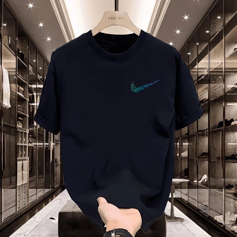 Design YZEE.MC Swoosh Graphic Print White T-Shirt T-Shirts - 7