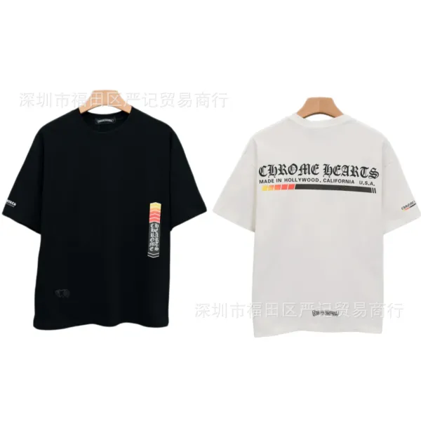 Chrome Hearts American Flag Graphic T-Shirt Black - 9