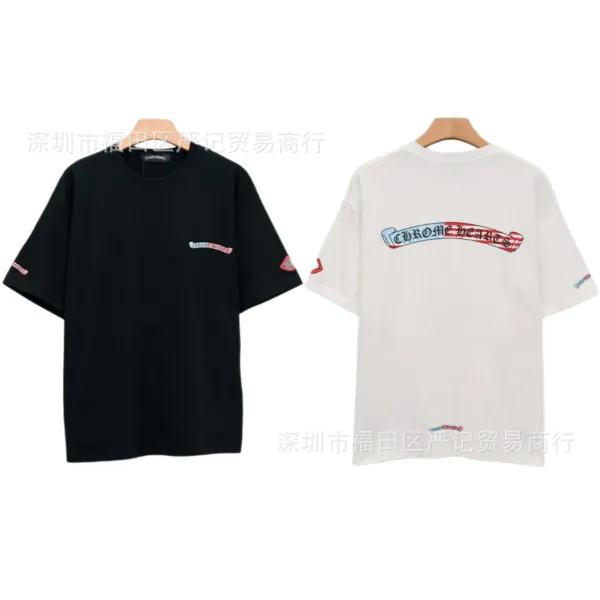 Chrome Hearts American Flag Graphic T-Shirt Black - 15