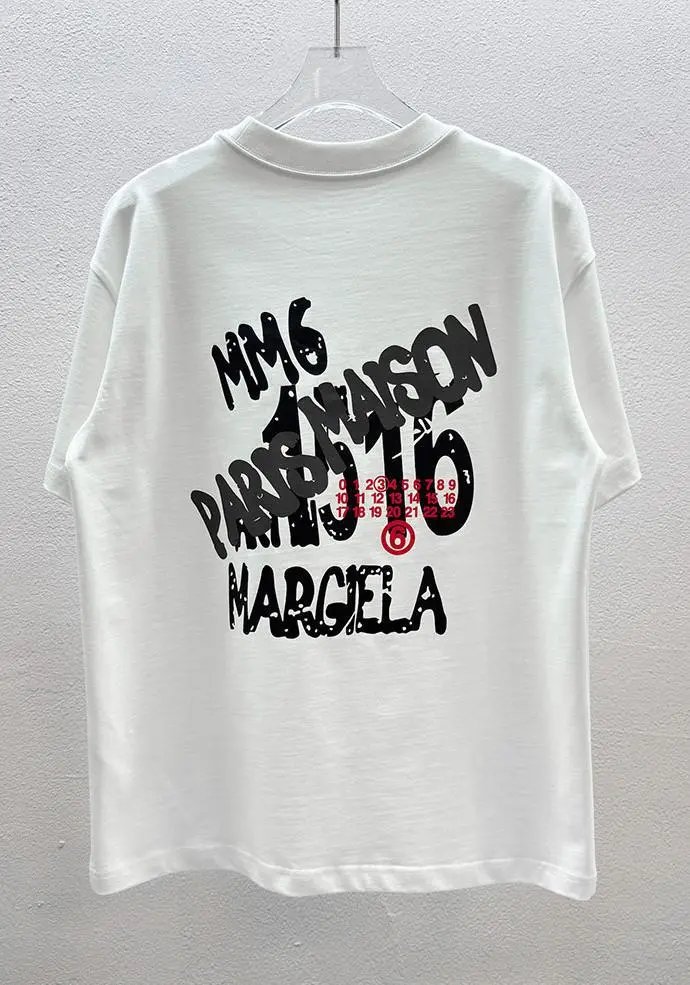 MM6 Maison Margiela Graphic Print White T-Shirt