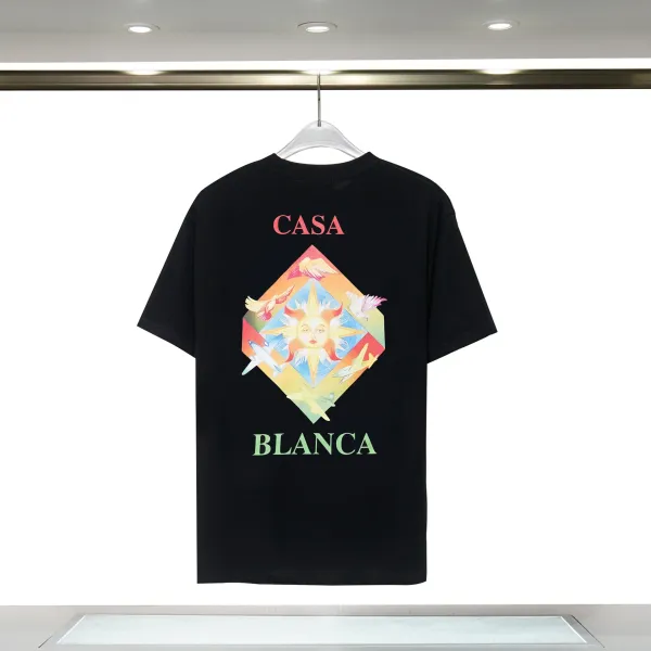 Casa Blanca Sun Diamond Graphic Black T-Shirt - 1