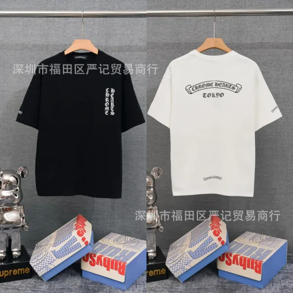 Chrome Hearts American Flag Graphic T-Shirt Black - 25