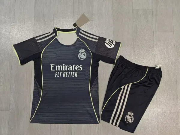 FC Barcelona x Spotify 2024 Third Kit Beige Jersey and Black Shorts Set - 7