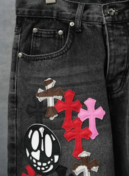 Supreme Cross Embroidered Brown Pants - 7