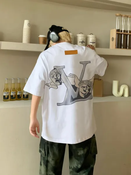Louis Vuitton LV Monogram Tragedy & Comedy T-Shirt White - 4