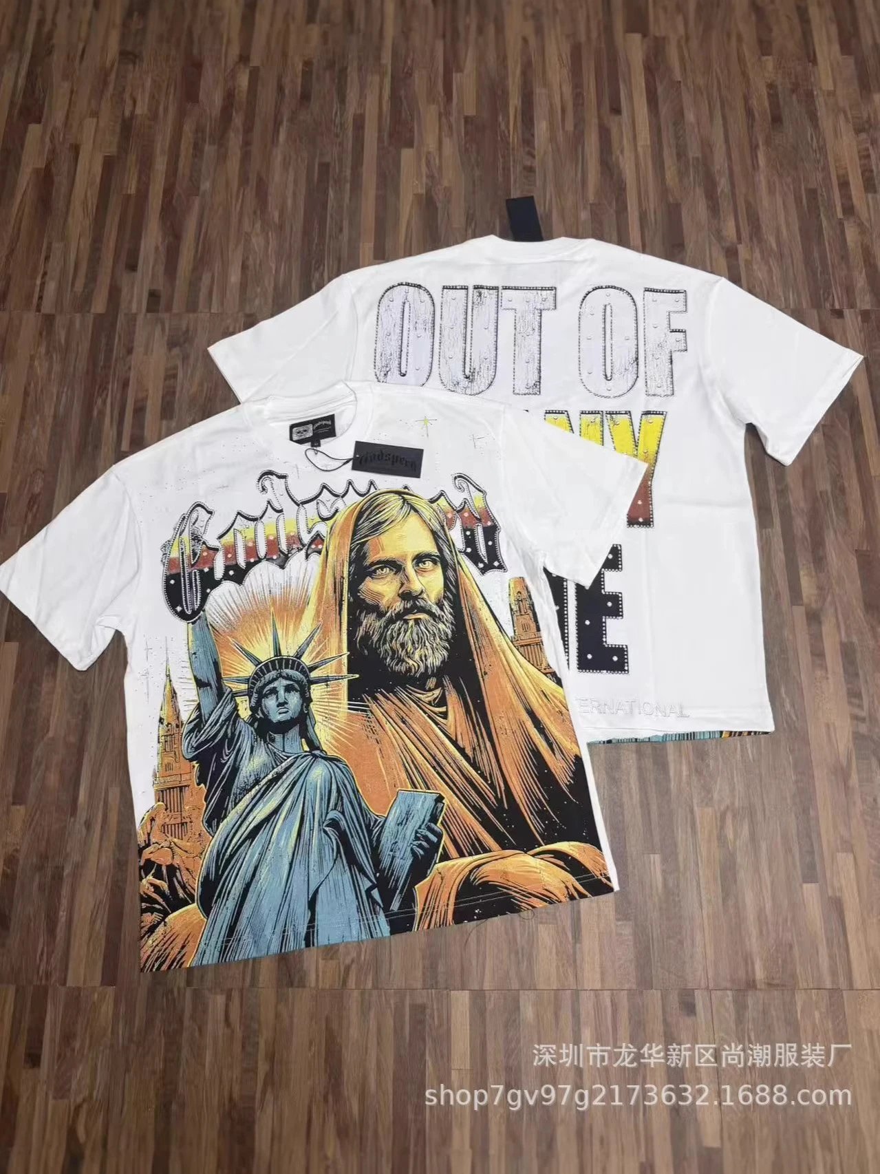 Godspeed Skate Skull Graphic T-Shirt White - 9