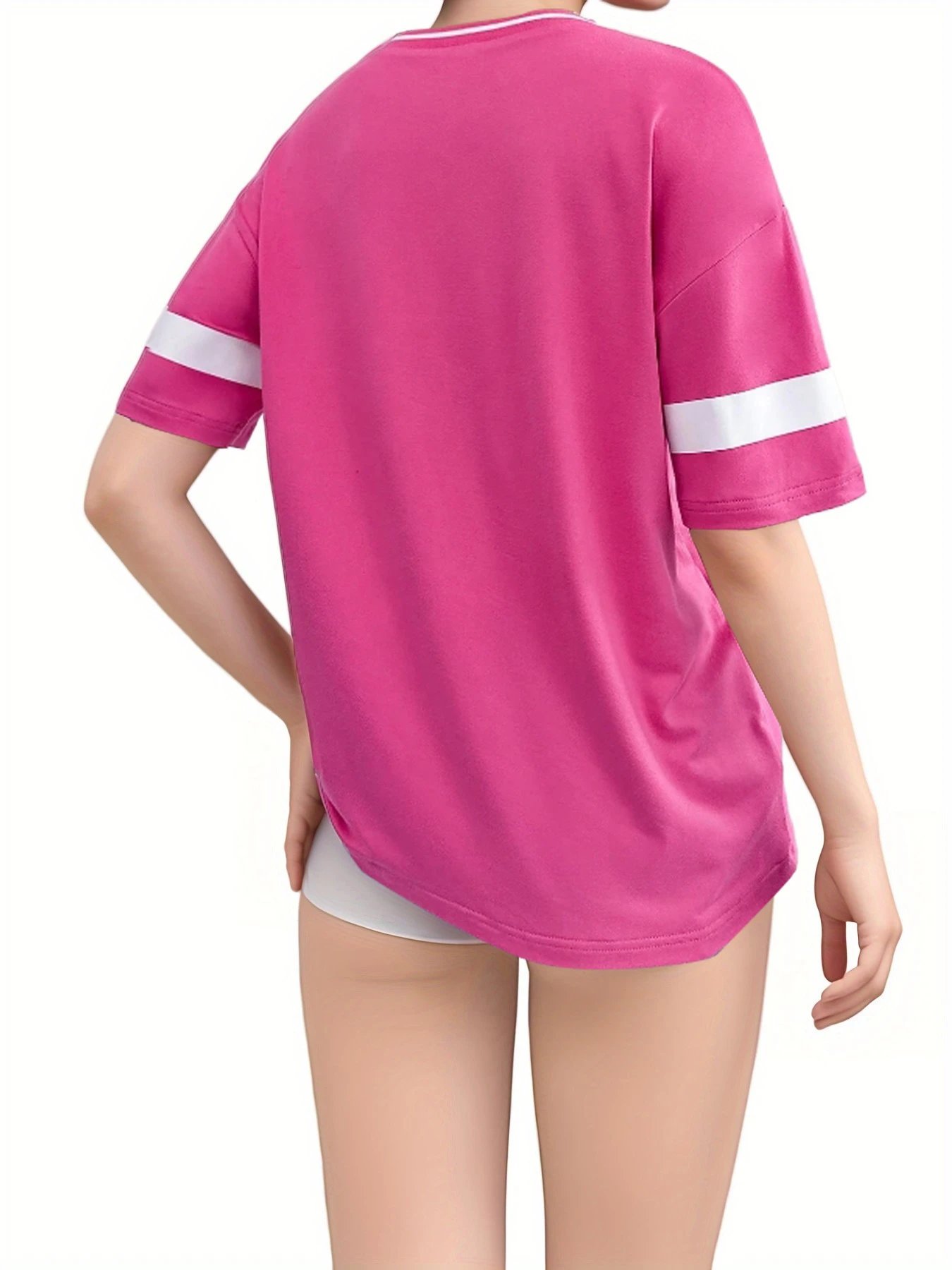 Design Football Jersey Style T-Shirt Purple with '89' and 'New York' Print - 5