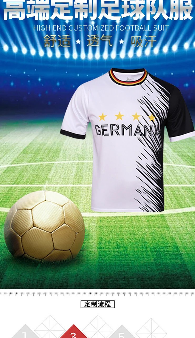 Design Senegal National Team Inspired Graphic V-Neck Jersey - 3