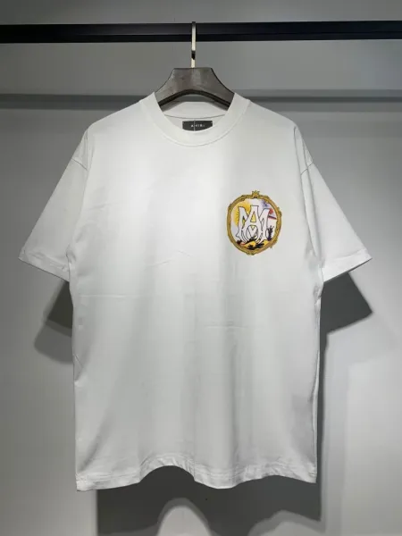 Amiri Crest Logo White T-Shirt - 1