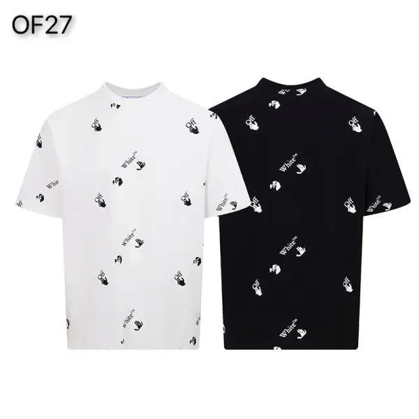 Off-White Mona Lisa Tape Print T-Shirt White and Black - 26