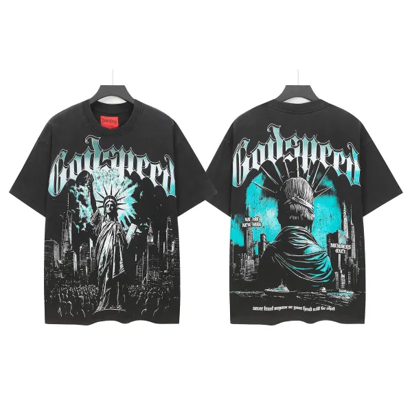 Godspeed Skeleton Graphic Black T-Shirt - 5