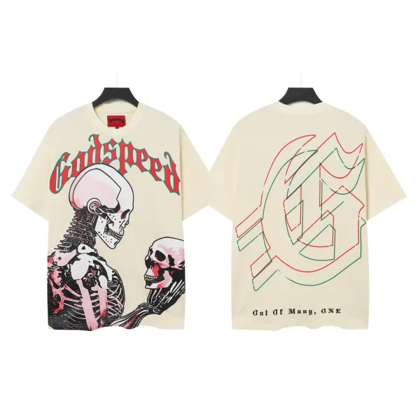 Godspeed Skeleton Graphic Black T-Shirt - 15