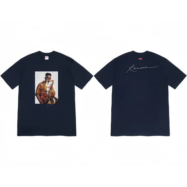 Supreme Karim Rashid Photo Print T-Shirt Navy - 1