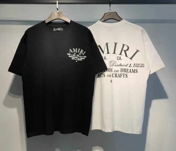 Amiri Floral Logo Black T-Shirt - 23