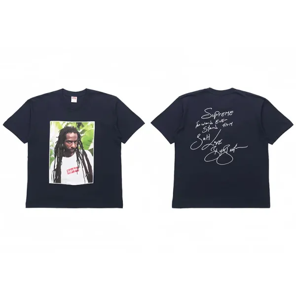 Supreme Photo Print T-Shirt Navy - 1