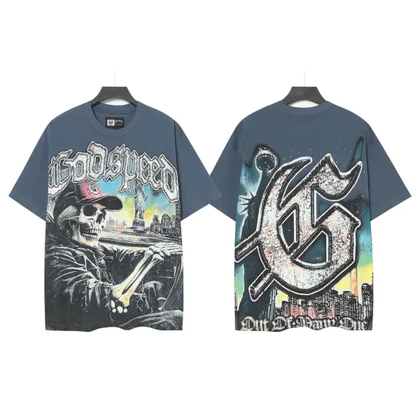 Godspeed Skeleton Graphic Black T-Shirt - 32