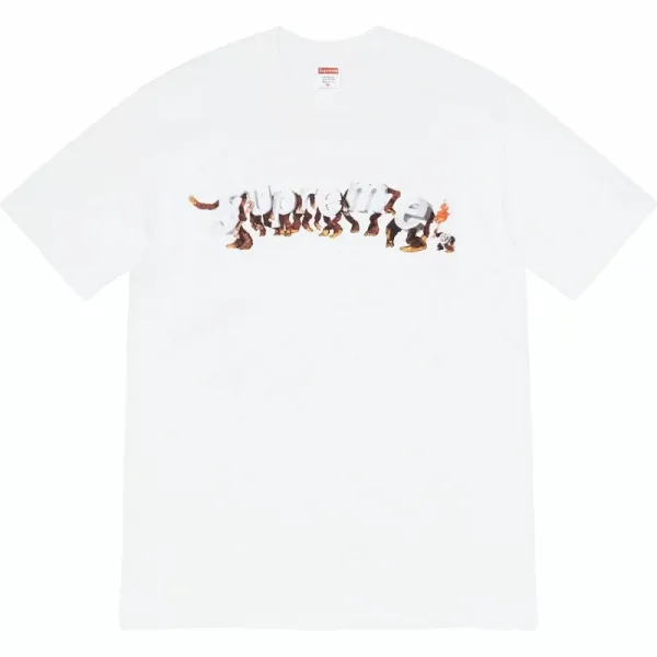 Supreme Monkey Logo White T-Shirt - 1