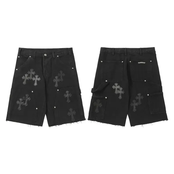 Chrome Hearts Cross Patch Black Jeans - 39