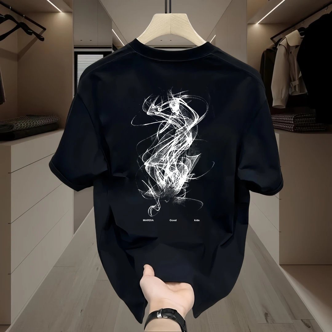 American Streetwear Heavyweight Short Sleeve T-Shirt for Men and Women Summer INS Trendy Streetwear Loose Base Layer Top