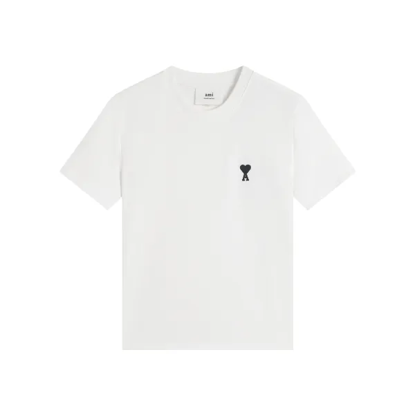 AMI Paris Classic Heart Logo Beige T-Shirt - 31