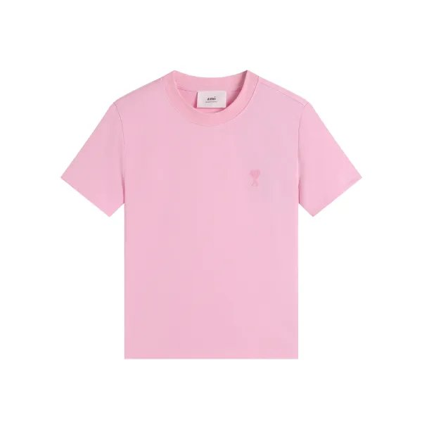 AMI Paris Classic Heart Logo Beige T-Shirt - 20
