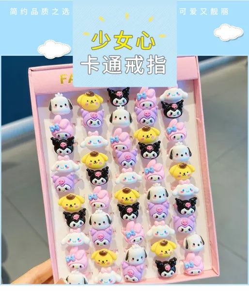 Design Fashion Rings Bunny Character Resin Rings Multicolor Jewelry - 2
