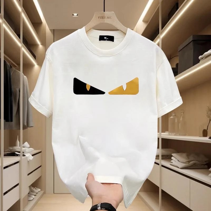 Design Battlekid Logo Grid Print White T-Shirt - 11