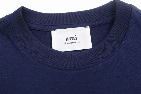 AMI Paris Classic Heart Logo Beige T-Shirt - 8