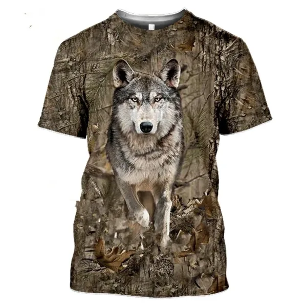 Design Woodland Snipe Camo Print T-Shirt - 6