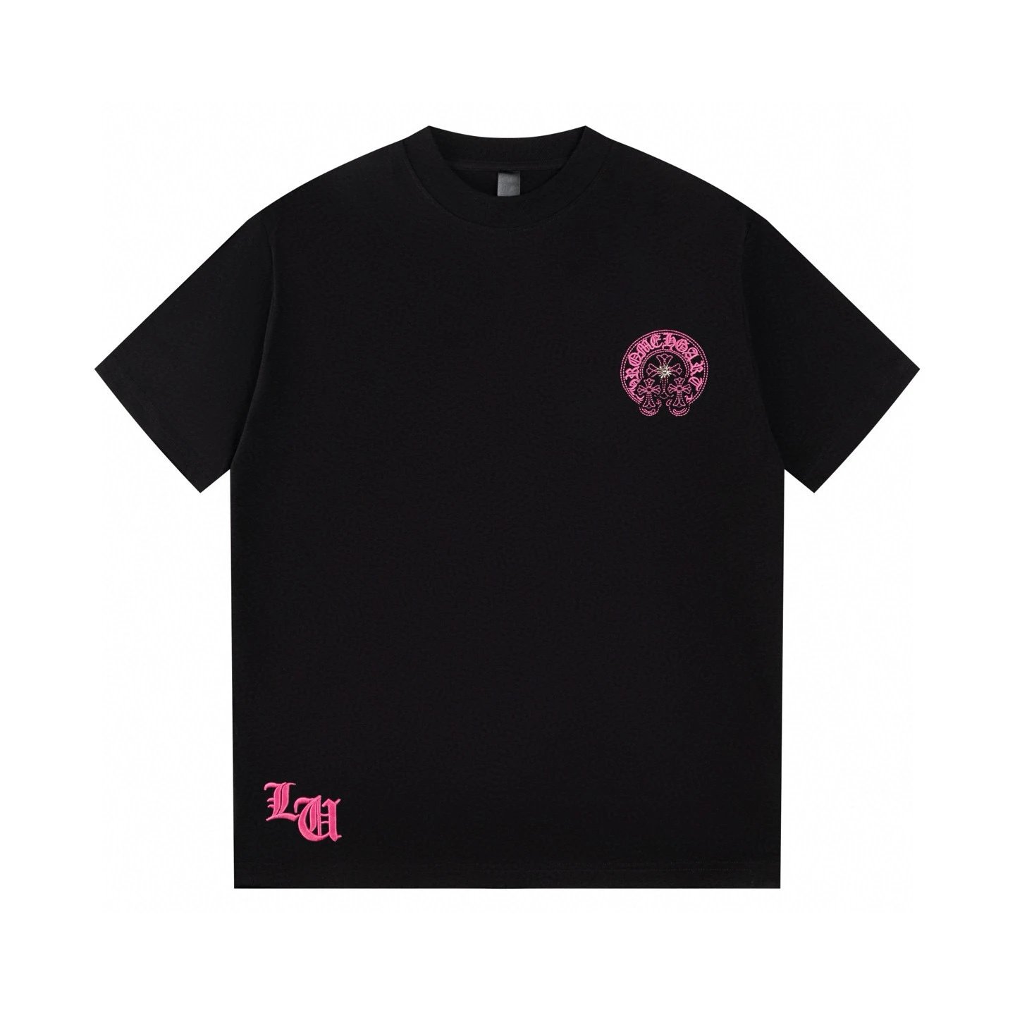 Chrome Hearts Chain Necklace Print Black T-Shirt - 16